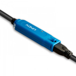 USB Prailginimo Laidas - LINDY USB 3.0 Prailginimo Laidas Pro Extend Type M/F, 8 m, Juodas