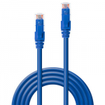 Tinklo kabelis - LINDY 10m Cat.6 U/UTP 250MHz varis 26AWG mėlynas