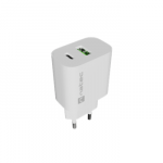 NATEC USB charger Ribera 1X USB-A + 1X USB-C 20W white