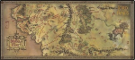 The Lord of the Rings - Pelės kilimėlis - Middle-Earth Map | 80 x 36 cm