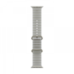 49mm Translucent Grey Ocean Band - Natural Titanium Finish