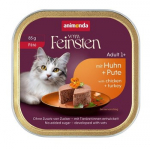 ANIMONDA Vom Feinsten Adult P&acirc;t&eacute; Chicken and turkey - &scaron;lapias kačių maistas - 85g
