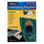 FELLOWES LAMINATING POUCH 100MIC A4 100PK