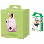 Momentinis fotoaparatas instax mini 12 BLOSSOM PINK+instax mini glossy (10pl)