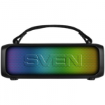 Speaker 2.0 portable SVEN PS-235, black (12W, TWS, ), power output 2x6W (RMS), Bluetooth, FM, USB, lithium 1500mA*h