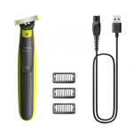 Philips Oneblade QP2724/23, 45 min run time/8hour charging (NiMH), 3 click-on stubble combs (1, 3, 5 mm)
