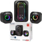 2.1 kompiuterinių žaidimų garsiakalbiai su žemųjų dažnių garsiakalbiu