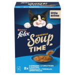 PURINA Felix Original Soup Time Box Fish - &scaron;lapias kačių maistas - 6x48g