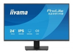 IIYAMA X2491HS-B1 24inch IPS-panel 1920x1080 120Hz 15mc Height Adj. Stand 1ms MPRT 350cd/m HDMI DisplayPort Speakers