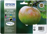 EPSON 2LB T1295 ink cartridge black and tri-colour high capacity 11.2ml and 3 x 7ml 4-pack blister without alarm