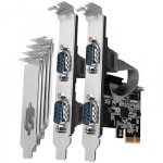 NET CARD PCIE 250KBPS 4PORT/SP and LP PCEA-S4N AXAGON