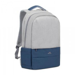 NB BACKPACK ANTI-THEFT 17.3"/7567 GREY/DARK BLUE RIVACASE