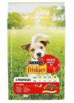FRISKIES Mini meniu jautiena su daržovėmis - sausas maistas &scaron;unims - 1,5 kg