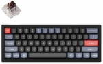 Keychron V4 60% mechaninė klaviatūra (ANSI, Carbon black, RGB, Hot-swap, US, Pro Brown Switch)