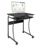 Mobile computer desk 600x480mm black