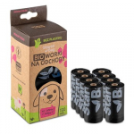 STARCHBAG BIO kompostuojami mai&scaron;eliai ekskrementams juodi &ndash; 8x15 vnt.