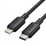 CABLE USB-C TO LIGHTNING/1M BLACK LAKBF VENTION