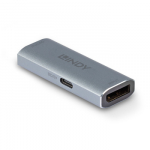 Adapteris - LINDY DisplayPort 1.4 Repeater 8K60 10m / 4K60 20m, Sidabrinis