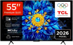 TCL P8L 55P8L televizorius 139,7 cm (55") 4K Ultra HD Smart TV &bdquo;Wi-Fi&ldquo; Juoda 450 cd/m&sup2;