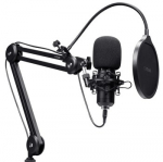 TRUST GXT 270 Emita II+ mikrofonas su reguliuojamu laikikliu | USB