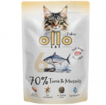 OLLO Cat No. 6 Tuna and mussels - &scaron;lapias kačių maistas - 85g