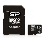 SILICON POWER memory card Micro SDHC 16GB Class 10 + Adapter
