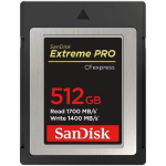 SANDISK Extreme PRO 512GB CFexpress Card SDCFE 1700MB/s R 1400MB/s W 4x6
