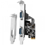 NET CARD PCIE 2PORT 250KBPS/SP and LP PCEA-S2N AXAGON