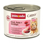 ANIMONDA Carny Adult Beef, turkey and shrimps - &scaron;lapias kačių maistas - 200g