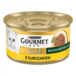 PURINA Gourmet Gold Succulent Delights Chicken - drėgno kačių ėdalo - 85g