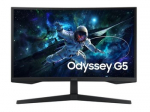 Samsung Odyssey G55C Curved Gaming Monitor, 27" Screen with VA Panel, 2560x1440 Pixels, 1000R Radius, HDR10, AMD FreeSync, Refresh Rate 165Hz, Response Time: 1ms (MPRT)