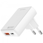 Charger FlatPlug Duos 20W GaN USB-C + USB-A