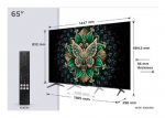 TCL C6K 65C6K televizorius 165,1 cm (65") 4K Ultra HD Smart TV &bdquo;Wi-Fi&ldquo; Metalinis