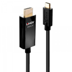 Adapteris - USB Type C į HDMI 4K60 18Gbps Auksu Padengti Jungtys