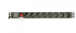 GEMBIRD PDU 8x Schuko 1U 16A 3m