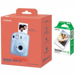 Momentinis fotoaparatas instax mini 12 PASTEL BLUE+instax mini glossy (10pl)
