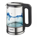 Mesko | Kettle | MS 1301b | Electric | 1850 W | 1.7 L | Glass/Stainless steel | 360&deg; rotational base | Black