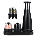 Adler | Electric Salt and pepper grinder | AD 4449b | Housing material ABS plastic | 7 W | Lithium | Matte Black