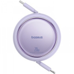 Baseus Free2Pull - 20 W USB-C į Lightning i&scaron;traukiamas kabelis, 1 m (violetinė)