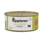 APPLAWS Tuna fillet with seaweed in broth - &scaron;lapias kačių maistas - 156g