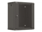 LANBERG Rack cabinet 19inch wall-mount 12U/540X350 flat pack with glass door black
