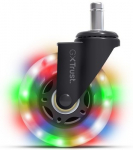 TRUST GXT 701 guminiai LED ratukai kėdėms | Jungtis 11mm