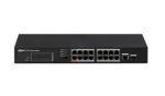 PoE &scaron;akotuvas 100Mbps 16portu+1G uplink + 1SFP, PoE iki 250, Hi-PoE