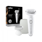 Braun Silk-&eacute;pil 9 SES9-030 | Epilator | Operating time (max) 50 min | Number of power levels 2 | Wet and Dry | White/Silver