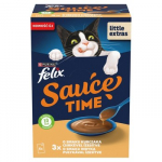 PURINA Felix Sauce Time - &scaron;lapias kačių maistas - 6x40g