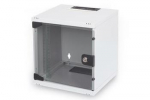 DIGITUS (nauja spinta, tik atidaryta pakuotė) Professional 254mm 10inch 6U wall mounting cabinet 330x312x300mm color grey RAL 7035 glass door