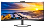 Philips 5000 34E1C5600HE lenktas LED monitorius su garsiakalbiais, internetine kamera ir VA technologija | 34 colių | 3440x1440@100Hz, 21:9, 110ppi | Reakcijos laikas: 4ms (GtG) | Peržiūros kampas: 178&deg;/​178&deg; | Jungtys: HDMI, DisplayPort, USB-C | Til ...