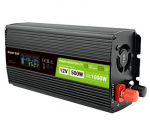 GREEN CELL power inverter 12V-230V 500W/1000W with LCD display - pure sine wave