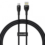 Baseus Flash 2 USB A į USB C greitojo įkrovimo kabelis 1 m 100 W Juoda