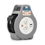 Montis Przedłużacz domowy zwijany z USB 10m MT188 2 AC i&scaron;vestis(ys / čių)